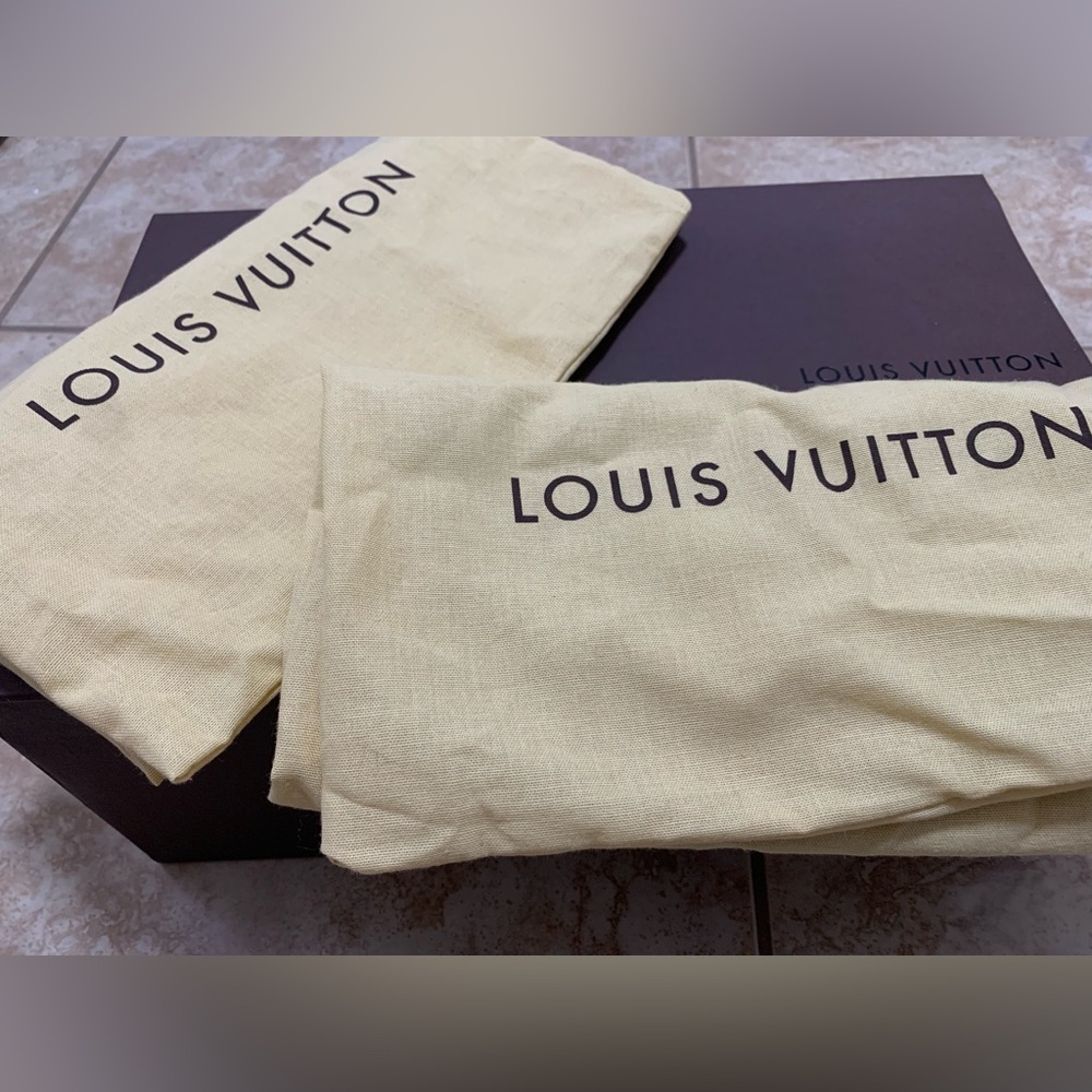 Louis Vuitton Black Heels with Gold Accents with box and bags.  Taking offers - Picture 10 of 10